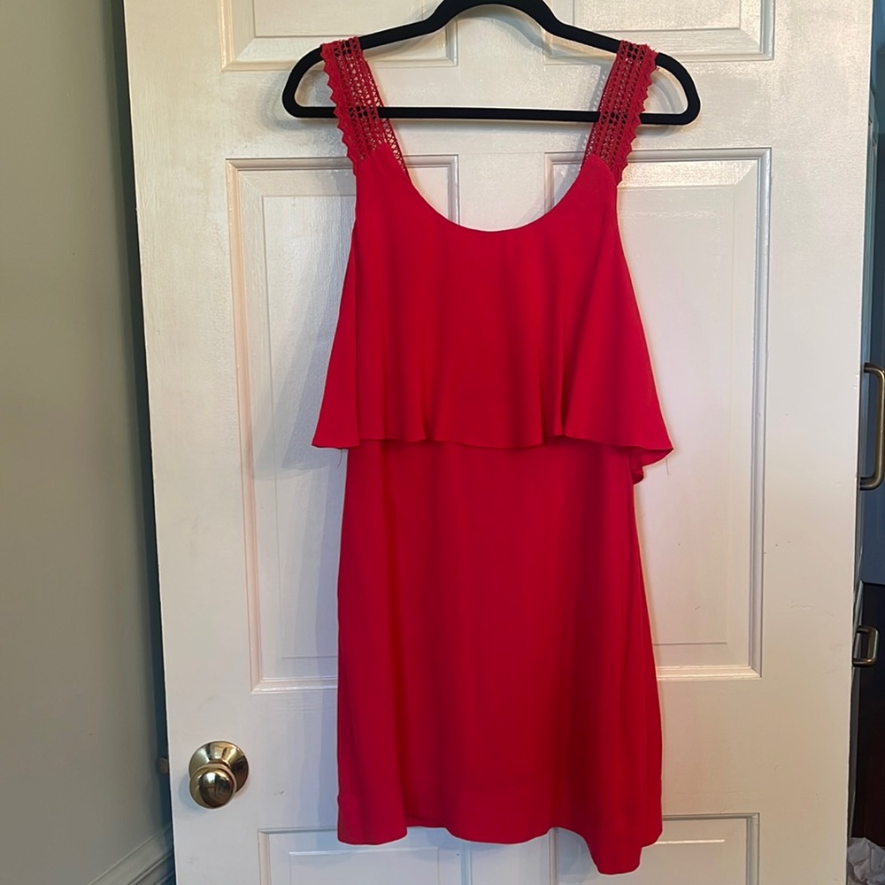 Maeve size 0 red dress. Low back.